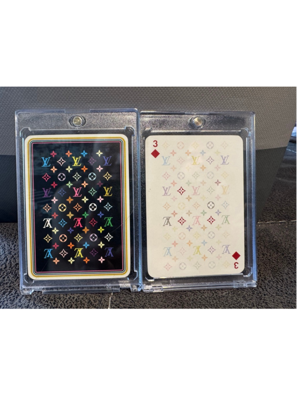 Louis Vuitton 3 of Diamonds Takashi Murakami Playing Card